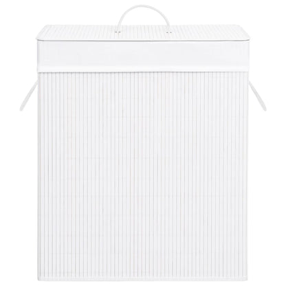 Bamboo Laundry Basket White