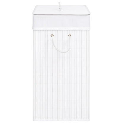 Bamboo Laundry Basket White