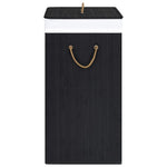 Bamboo Laundry Basket 2 Section 100L Black | HomeAndLiving