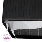 Bamboo Laundry Basket 2 Section 100L Black | HomeAndLiving