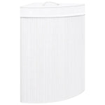 Bamboo Corner Laundry Basket 60L White | HomeAndLiving