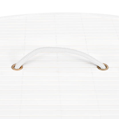 Bamboo Corner Laundry Basket 60L White | HomeAndLiving