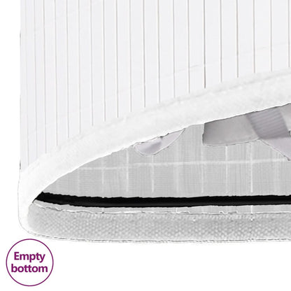 Bamboo Corner Laundry Basket 60L White | HomeAndLiving