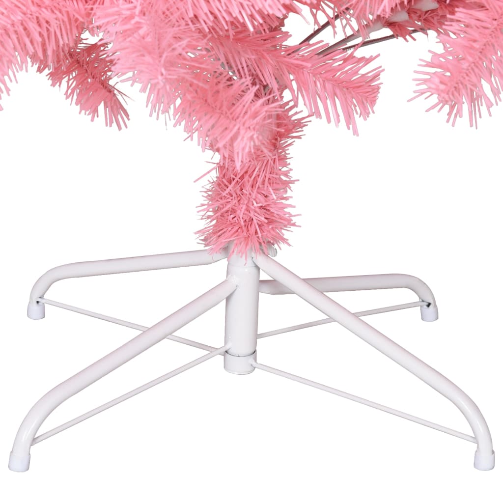 Artificial Christmas Tree with Stand Pink 120 cm PVC