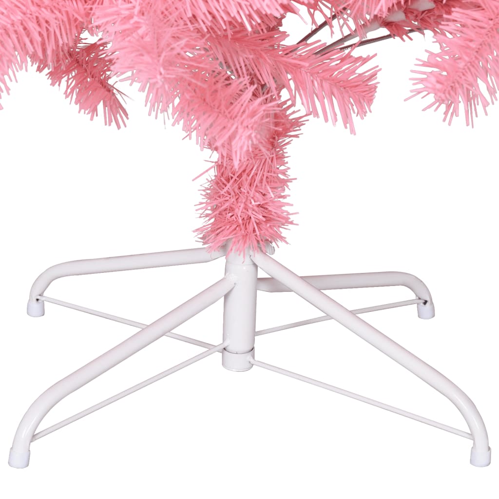 Artificial Christmas Tree with Stand Pink 120 cm PVC