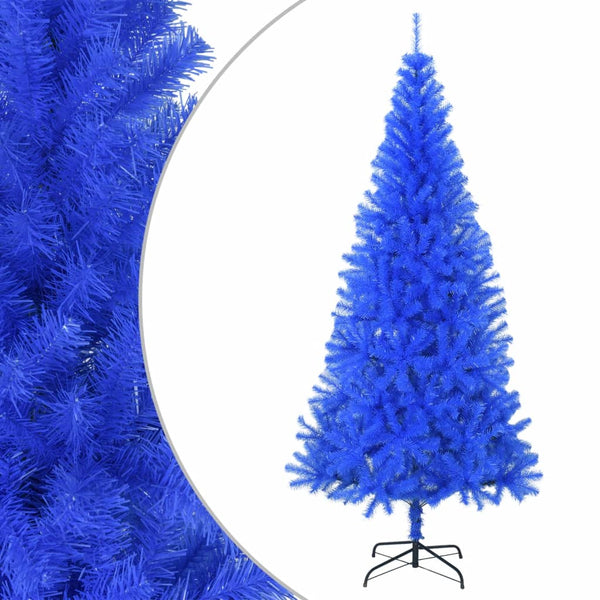  Artificial Christmas Tree with Stand Blue 150/180 cm PVC