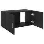 Wall Mounted Cabinet Black 80x39x40 cm Chipboard