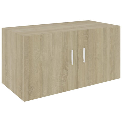 Wall Mounted Cabinet Sonoma Oak 80x39x40 cm Chipboard