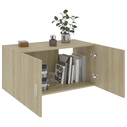 Wall Mounted Cabinet Sonoma Oak 80x39x40 cm Chipboard