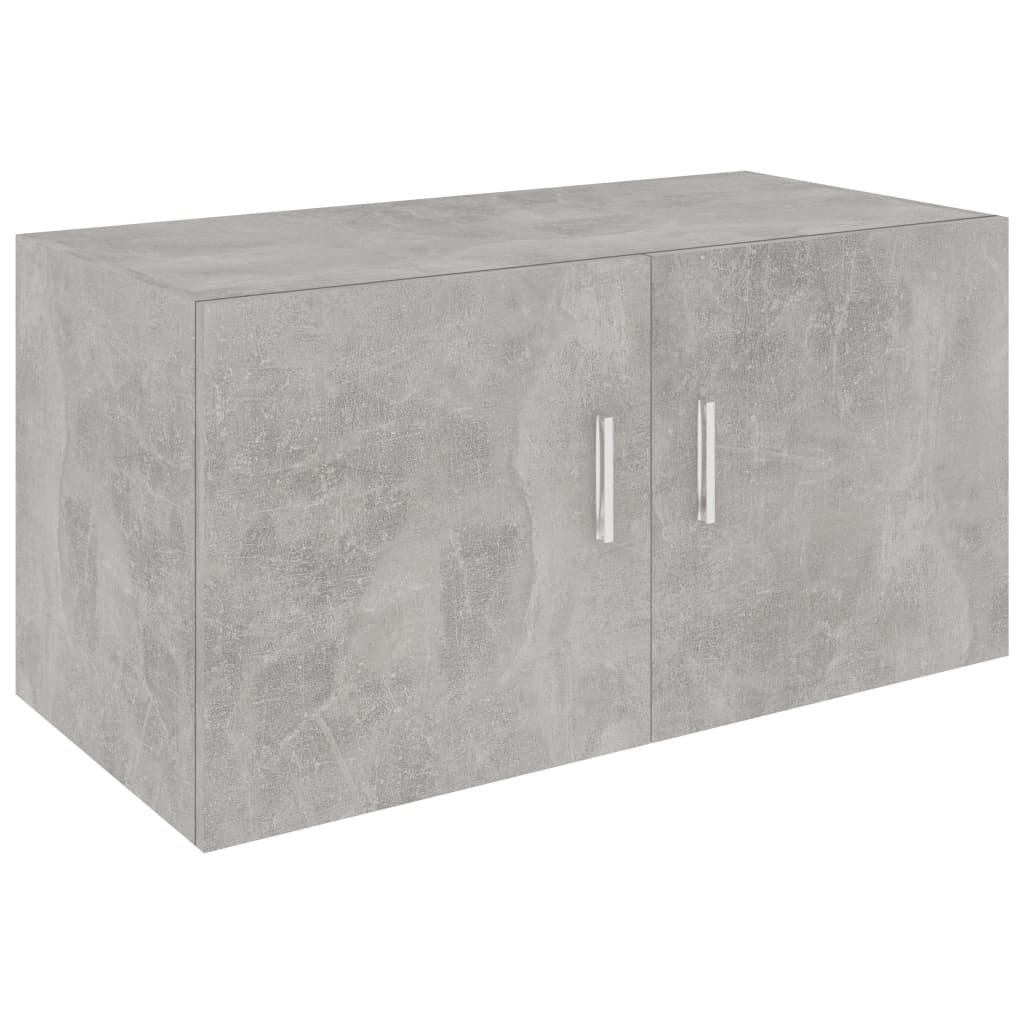 Wall Mounted Cabinet Concrete Grey 80x39x40 cm Chipboard