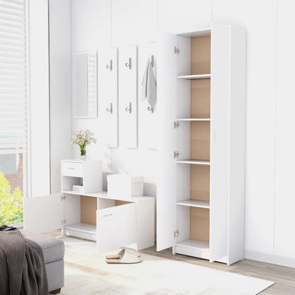 Hallway Wardrobe White 55x25x189 cm Chipboard
