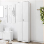 Hallway Wardrobe White Engineered Wood