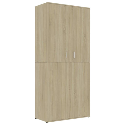 Shoe Cabinet Sonoma Oak 80x39x178 cm Chipboard