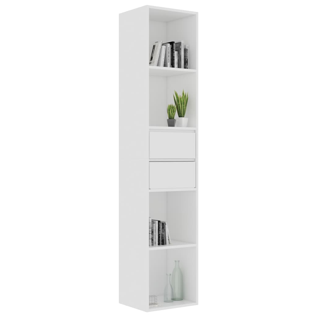 Book Cabinet White 36x30x171 cm Chipboard