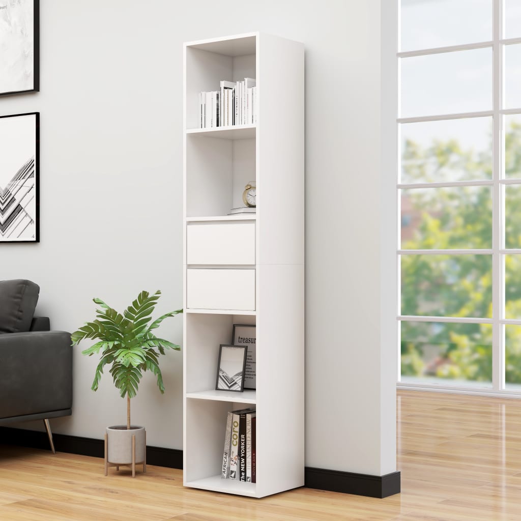 Book Cabinet White 36x30x171 cm Chipboard