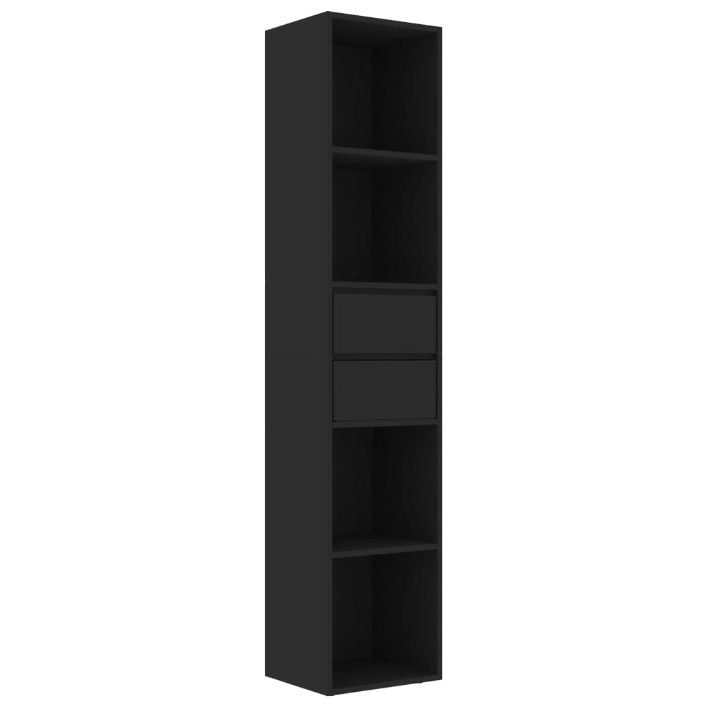 Book Cabinet Black 36x30x171 cm Chipboard