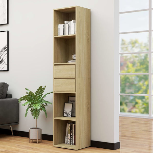  Book Cabinet Sonoma Oak 36x30x171 cm Chipboard