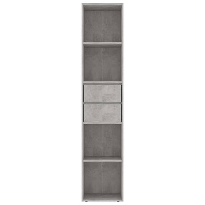 Book Cabinet Concrete Grey 36x30x171 cm Chipboard