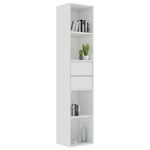 Book Cabinet High Gloss White 36x30x171 cm Chipboard