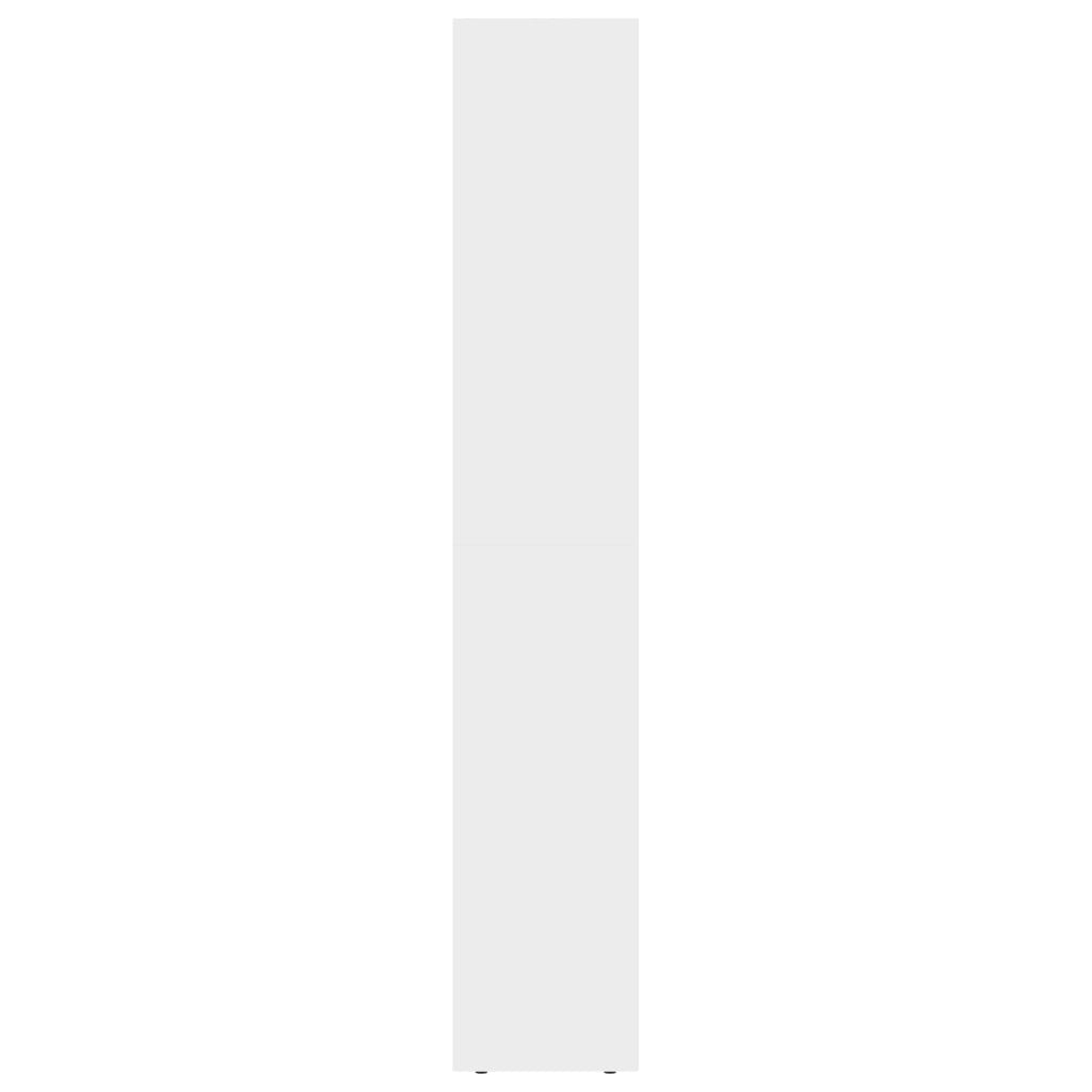 Book Cabinet High Gloss White 36x30x171 cm Chipboard