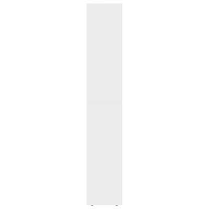 Book Cabinet High Gloss White 36x30x171 cm Chipboard