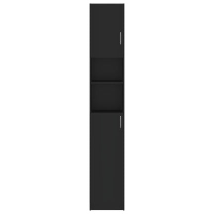 Bathroom Cabinet Black , Engineered Wood
