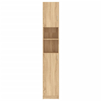 Bathroom Cabinet Sonoma Oak 32x25.5x190 cm Chipboard