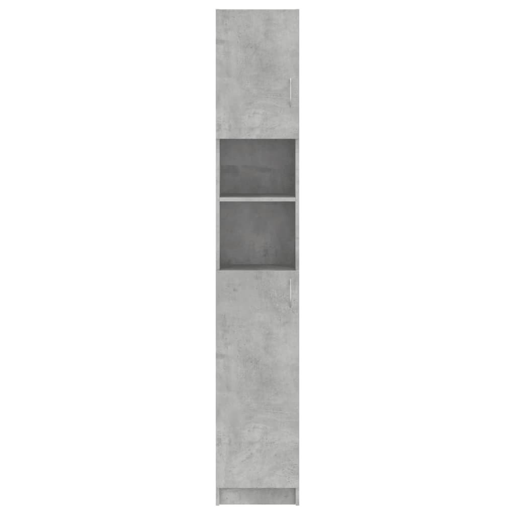 Bathroom Cabinet Concrete Grey 32x25.5x190 cm Chipboard