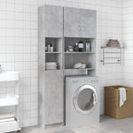 Bathroom Cabinet Concrete Grey 32x25.5x190 cm Chipboard