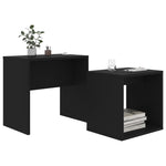 Coffee Table Set Black 48x30x45 cm Chipboard