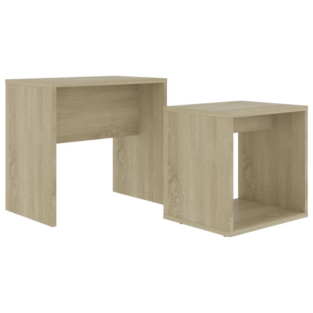 Coffee Table Set Sonoma Oak 48x30x45 cm Chipboard