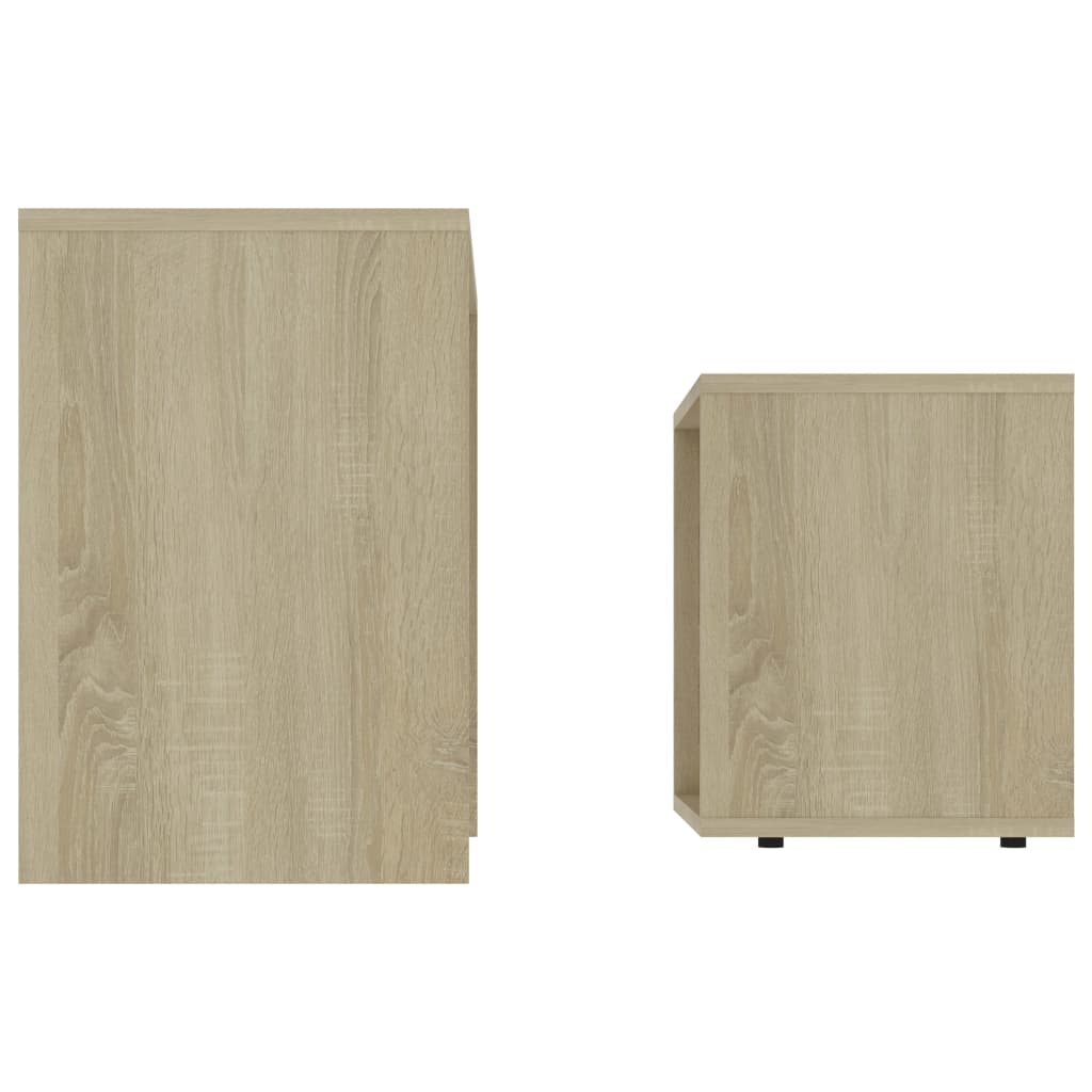 Coffee Table Set Sonoma Oak 48x30x45 cm Chipboard