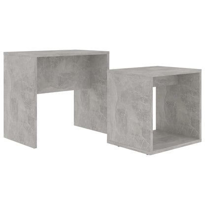 Coffee Table Set Concrete Grey Chipboard