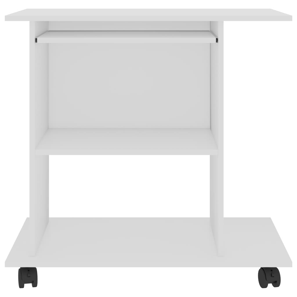 Computer Desk White 80x50x75 cm Chipboard