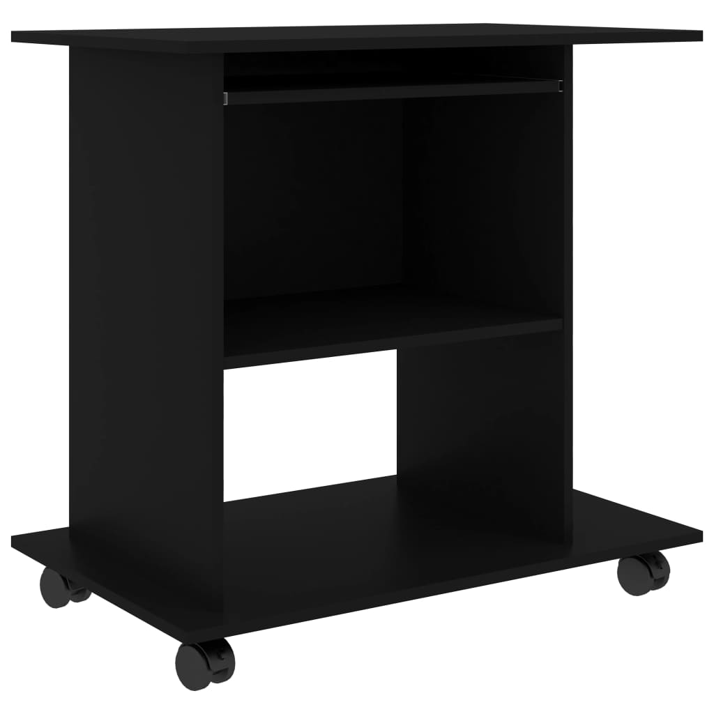 Computer Desk Black 80x50x75 cm Chipboard