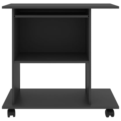 Computer Desk Grey 80x50x75 cm Chipboard