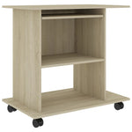 Computer Desk Sonoma Oak 80x50x75 cm Chipboard