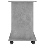 Computer Desk Concrete Grey 80x50x75 cm Chipboard