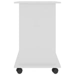 Computer Desk High Gloss White 80x50x75 cm Chipboard