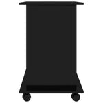 Computer Desk High Gloss Black 80x50x75 cm Chipboard