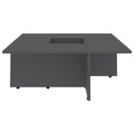 Coffee Table Grey 79.5x79.5x30 cm Chipboard