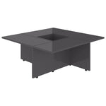 Coffee Table High Gloss Grey 79.5x79.5x30 cm Chipboard