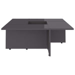 Coffee Table High Gloss Grey 79.5x79.5x30 cm Chipboard