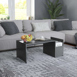 Coffee Table Grey 90x45x35 cm Chipboard