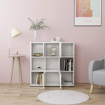 Book Cabinet White 90x30x90 cm Chipboard