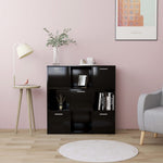 Book Cabinet Black 90x30x90 cm Chipboard