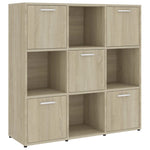 Book Cabinet Sonoma Oak 90x30x90 cm Chipboard