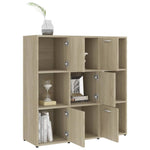 Book Cabinet Sonoma Oak 90x30x90 cm Chipboard