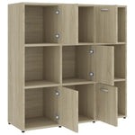 Book Cabinet Sonoma Oak 90x30x90 cm Chipboard