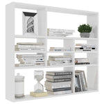 Wall Shelf White 90x16x78 cm Chipboard